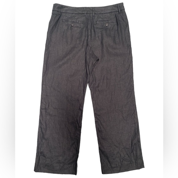 Garnet‎ Hill Classic Linen Trousers NWT - Picture 2 of 7